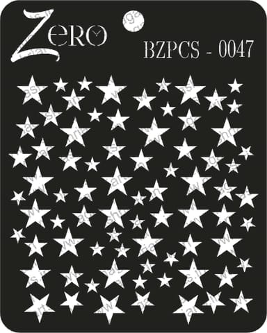 Brand Zero Pratibimb Craft Stencil - Code: BZPCS-0047 - Stars Background Stencil