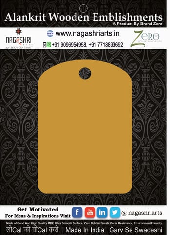 Brand Zero MDF Chopping Board Design 113 - Select Your Preference Of Size & Thickness