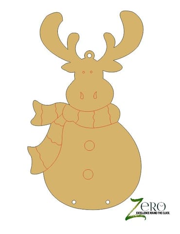 Brand Zero Pre Marked MDF Base - Reindeer Design 4 - Select Your Preference Of Size & Thickness