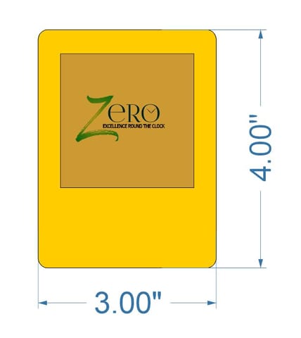 Brand Zero MDF Photo Frame Design 3 - 3 Inches By 4 Inches