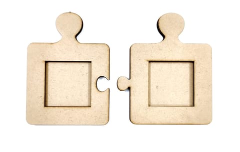 Brand Zero MDF Puzzle Photo Frame Combo of 2 Sets - 3.63 Inches By 5 Inches