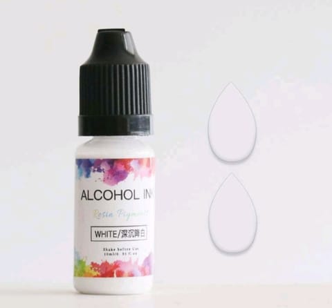 Alcohol Ink - White Color - 10 ml Resin Pigment