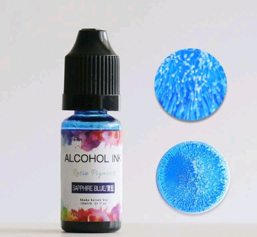 Alcohol Ink - Sapphire Blue Color - 10 ml Resin Pigment