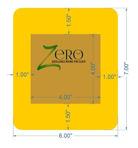 Brand Zero MDF Photo Frame Design 11 - 6.0 Inches By 7.0 Inches