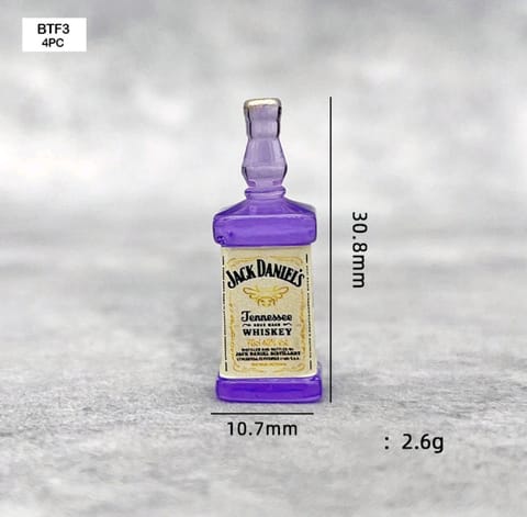 Miniature Bottle Design -  BTF3 - Set of 4 pcs