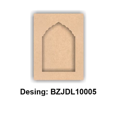 Brand Zero Plain MDF Diy Jharokha Bases Double Layer -  Design BZJDL10005 - Select Your Preference Of Size & Thickness