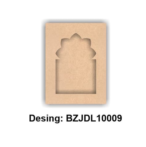 Brand Zero Plain MDF Diy Jharokha Bases Double Layer -  Design BZJDL10009 - Select Your Preference Of Size & Thickness