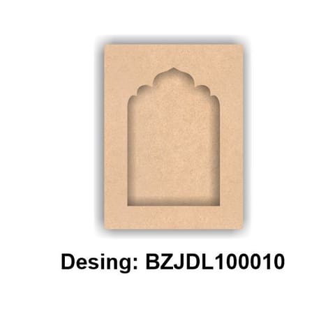 Brand Zero Plain MDF Diy Jharokha Bases Double Layer -  Design BZJDL10010 - Select Your Preference Of Size & Thickness