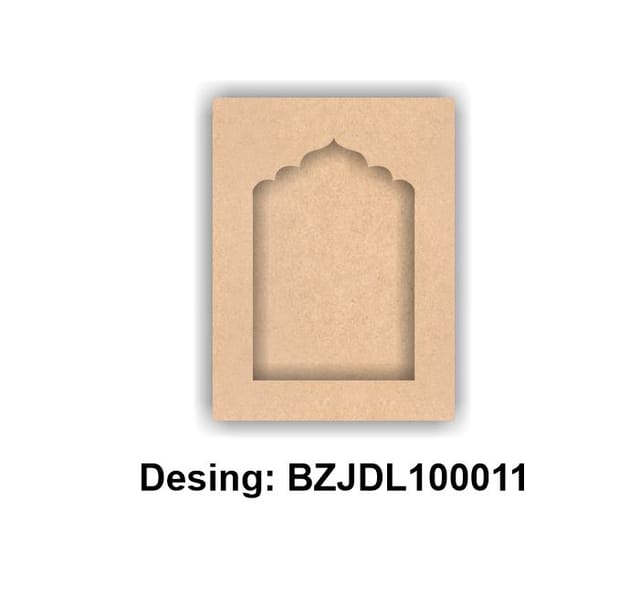 Brand Zero Plain MDF Diy Jharokha Bases Double Layer -  Design BZJDL10011 - Select Your Preference Of Size & Thickness
