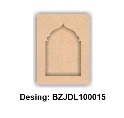 Brand Zero Plain MDF Diy Jharokha Bases Double Layer -  Design BZJDL10015 - Select Your Preference Of Size & Thickness