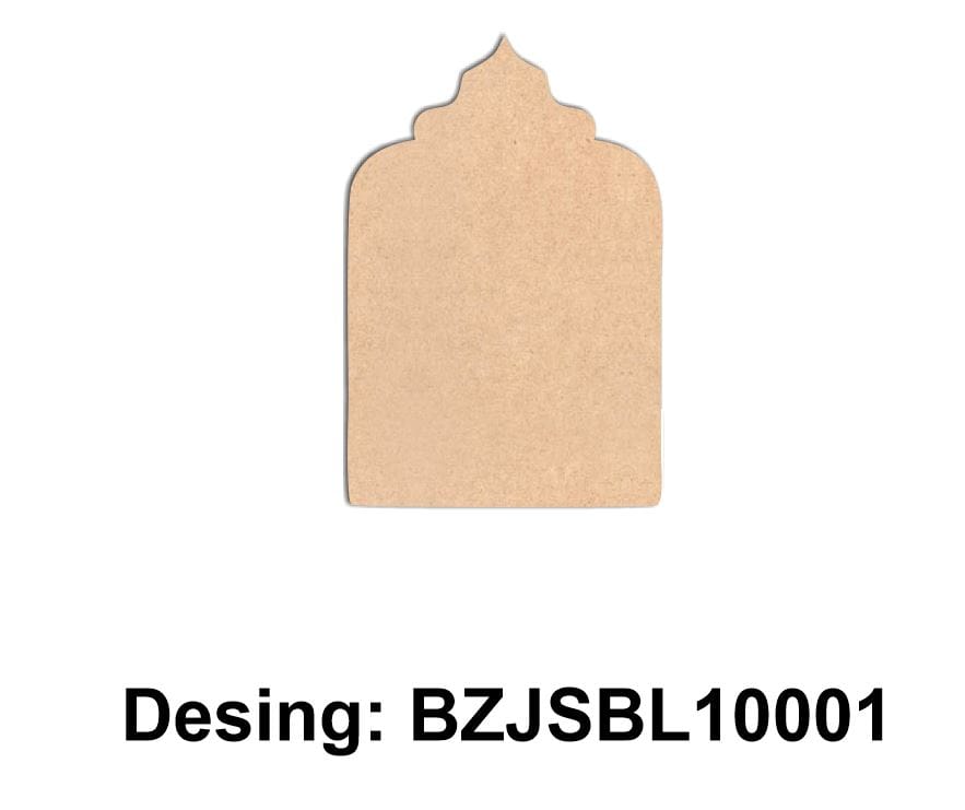 Brand Zero Plain MDF Diy Jharokha Base - Single Base Layer - Design BZJSBL10001 - Select Your Preference Of Size & Thickness