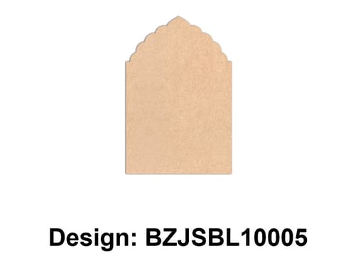 Brand Zero Plain MDF Diy Jharokha Base - Single Base Layer - Design BZJSBL10005 - Select Your Preference Of Size & Thickness