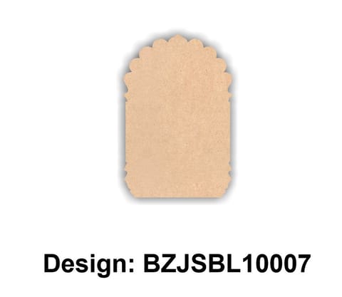 Brand Zero Plain MDF Diy Jharokha Base - Single Base Layer - Design BZJSBL10007 - Select Your Preference Of Size & Thickness