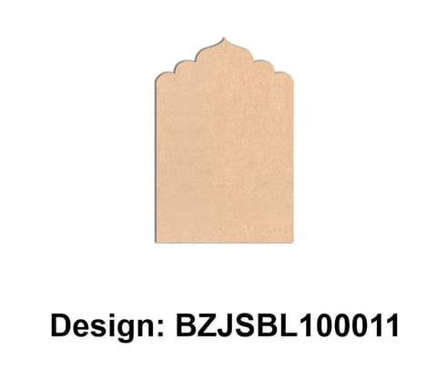 Brand Zero Plain MDF Diy Jharokha Base - Single Base Layer - Design BZJSBL10011 - Select Your Preference Of Size & Thickness