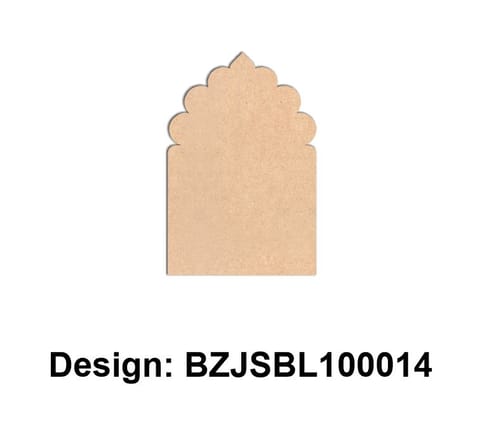 Brand Zero Plain MDF Diy Jharokha Base - Single Base Layer - Design BZJSBL10014 - Select Your Preference Of Size & Thickness