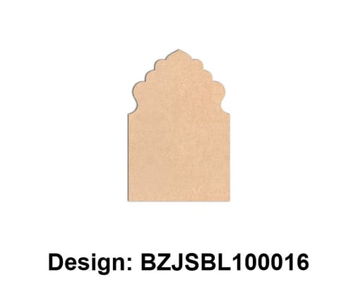 Brand Zero Plain MDF Diy Jharokha Base - Single Base Layer - Design BZJSBL10016 - Select Your Preference Of Size & Thickness