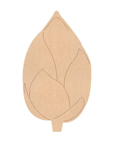 Brand Zero Pre Marked MDF Base - Lotus Bud Design 1 - Select Your Preference Of Size & Thickness