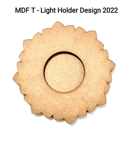 Brand Zero MDF Tea Light Holder Double Layer - Design BZMDFTEALHDDL2022