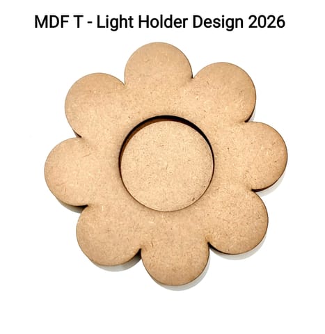 Brand Zero MDF Tea Light Holder Double Layer - Design BZMDFTEALHDDL2026