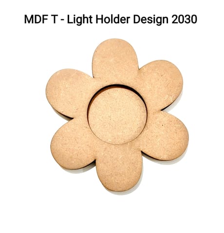 Brand Zero MDF Tea Light Holder Double Layer - Design BZMDFTEALHDDL2030
