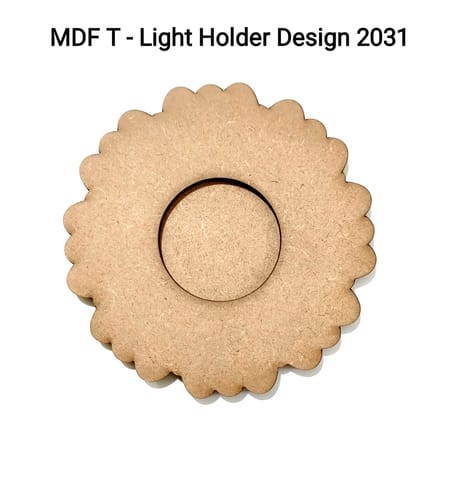 Brand Zero MDF Tea Light Holder Double Layer - Design BZMDFTEALHDDL2031