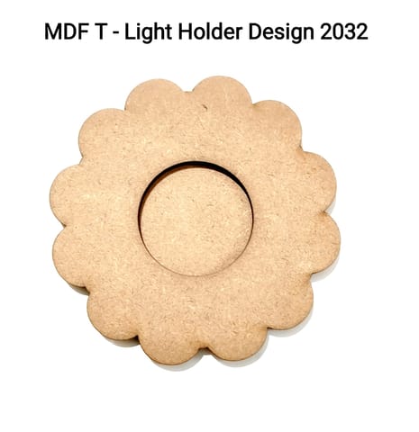 Brand Zero MDF Tea Light Holder Double Layer - Design BZMDFTEALHDDL2032