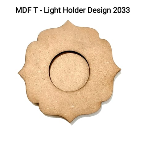 Brand Zero MDF Tea Light Holder Double Layer - Design BZMDFTEALHDDL2033