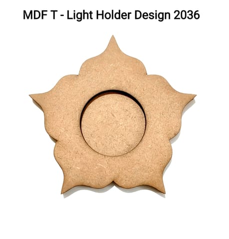 Brand Zero MDF Tea Light Holder Double Layer - Design BZMDFTEALHDDL2036