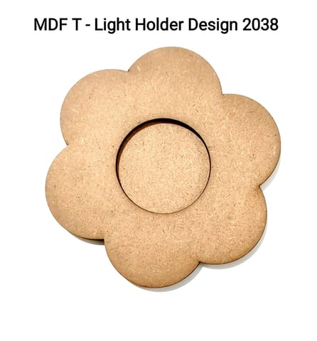 Brand Zero MDF Tea Light Holder Double Layer - Design BZMDFTEALHDDL2038
