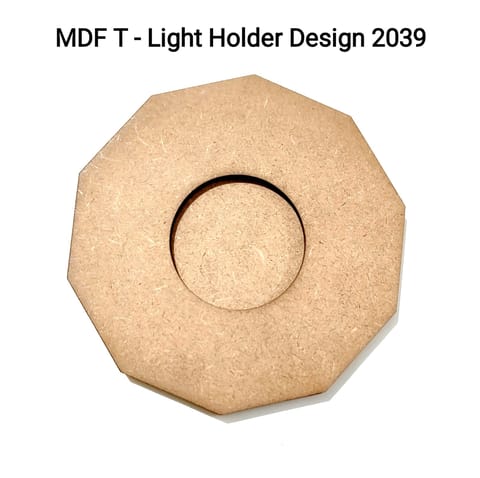 Brand Zero MDF Tea Light Holder Double Layer - Design BZMDFTEALHDDL2039