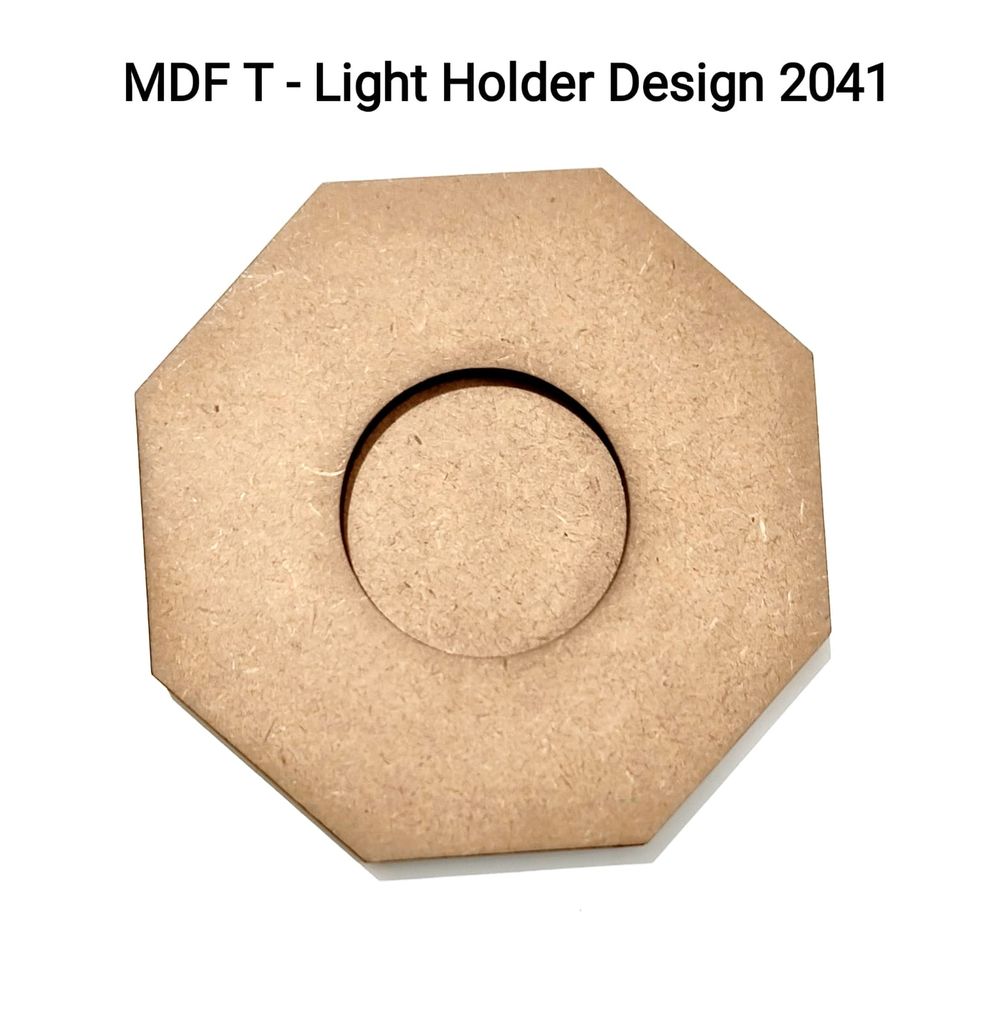 Brand Zero MDF Tea Light Holder Double Layer - Design BZMDFTEALHDDL2041