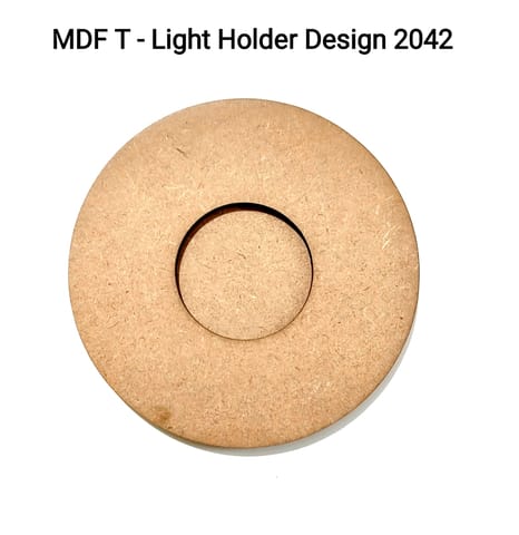Brand Zero MDF Tea Light Holder Double Layer - Design BZMDFTEALHDDL2042