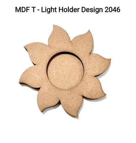 Brand Zero MDF Tea Light Holder Double Layer - Design BZMDFTEALHDDL2046