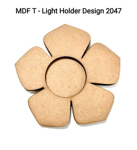 Brand Zero MDF Tea Light Holder Double Layer - Design BZMDFTEALHDDL2047