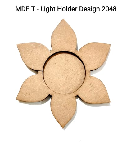 Brand Zero MDF Tea Light Holder Double Layer - Design BZMDFTEALHDDL2048