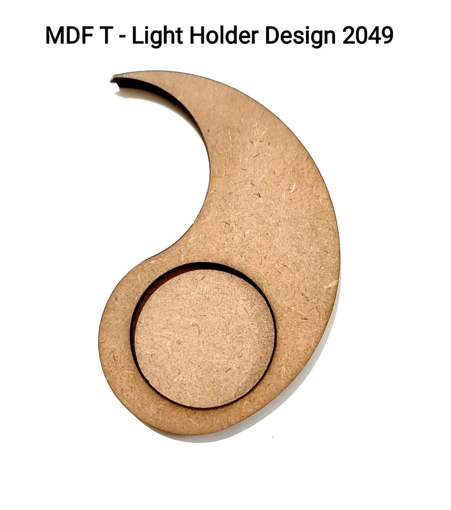 Brand Zero MDF Tea Light Holder Double Layer - Design BZMDFTEALHDDL2049