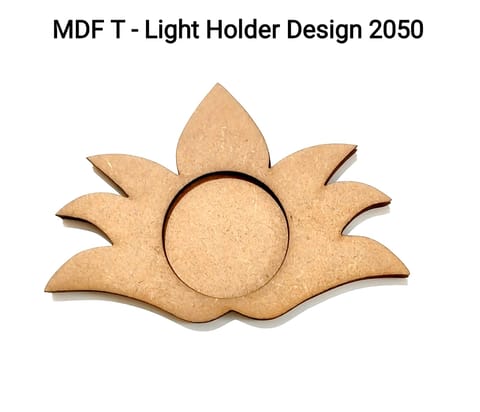 Brand Zero MDF Tea Light Holder Double Layer - Design BZMDFTEALHDDL2050