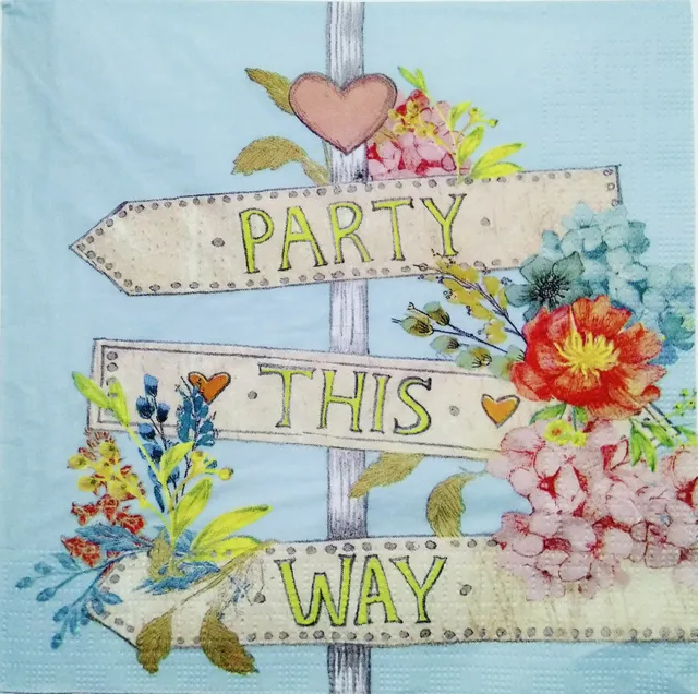 Decoupage Napkin / Tissue papers - 33cm by 33cm - Party