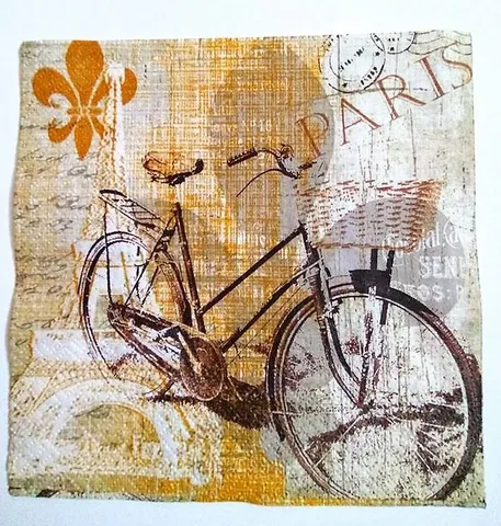 Decoupage Napkin / Tissue papers -Vintage Cycle