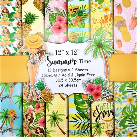Paper pack--Summer Time 12 by 12 Paper pack--Summer Time 12 by 12