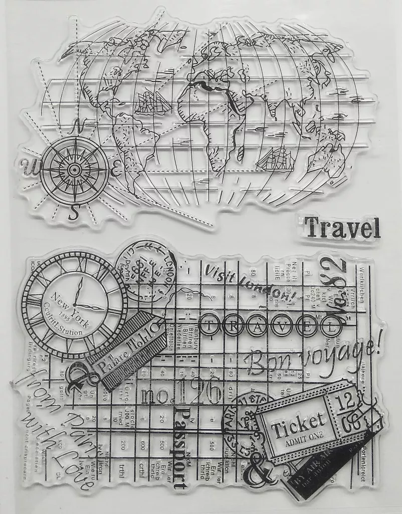 Clear Stamps Imported - Travel From Paris With Love