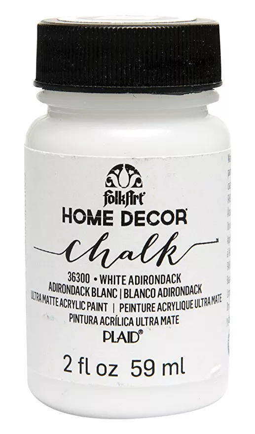 FolkArt Home Decor Chalk Paint - White Adirondack