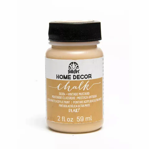 FolkArt Home Decor Chalk Paint - Vintage Mustard 2 oz FolkArt Home Decor Chalk Paint - Vintage Mustard 2 oz