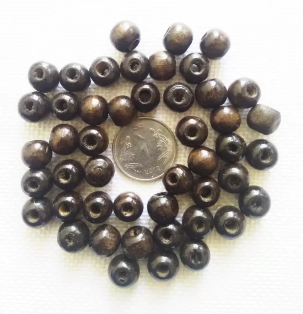 Wooden Beads - Round - 10mm