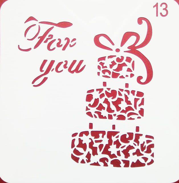 Imported Stencils- 5"*5"- Cake for You