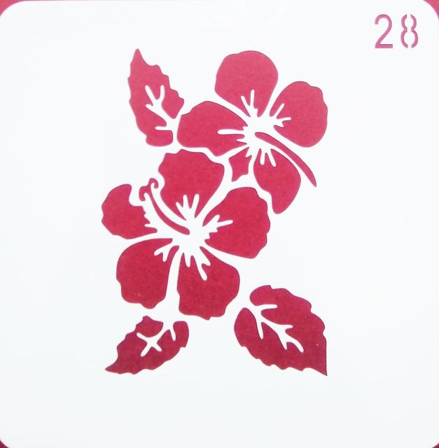 Imported Stencils- 5"*5"- Typical Flower