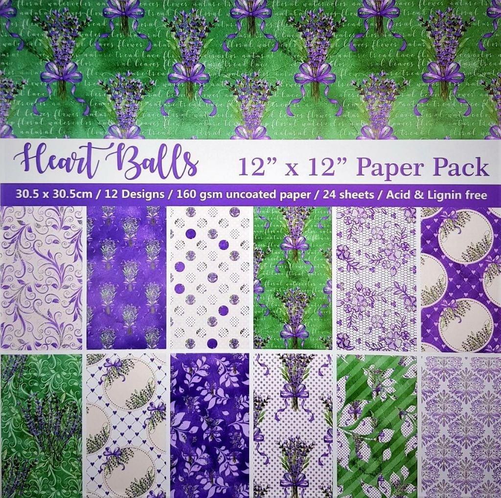 Heart Balls Paper Pack 12 by 12