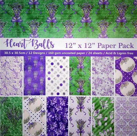 Heart Balls Paper Pack 12 by 12