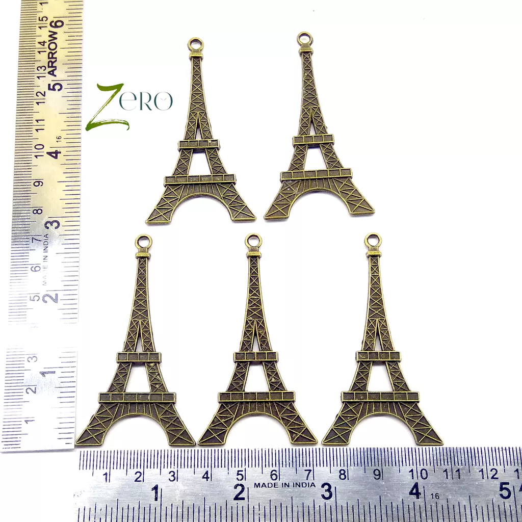 Brand Zero Metal Charms - Eiffel Tower Set of 5 Pcs - 36mm*70mm