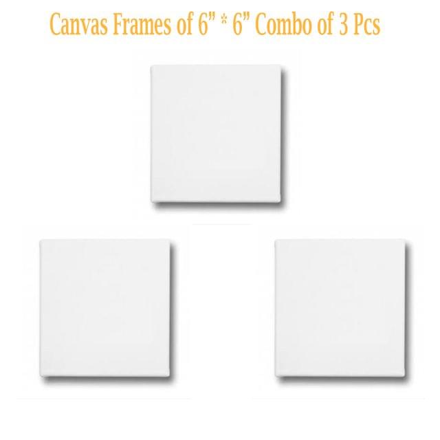 Canvas Frame 6" *6" Combo of 3 Pieces
